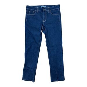 L.L. BEAN SIGNATURE Skinny Blue Jeans Ankle size 6 Stretch Cotton Classic EUC